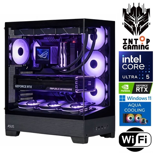 Изображение INTOP AQUA Ultra 5 245KF 32GB DDR5 1TB SSD M.2 NVME+4TB RTX5050 8GB WiFi WIN11Pro