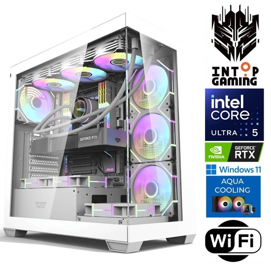 Изображение INTOP AQUA Ultra 5 245KF 32GB DDR5 1TB SSD M.2 NVME+4TB RTX5060 8GB WiFi WIN11
