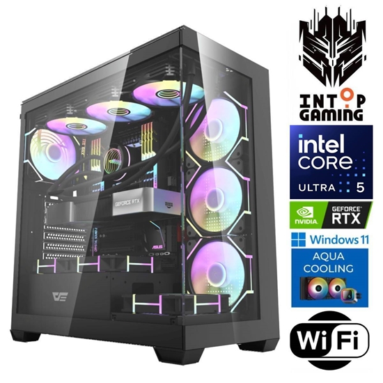 Изображение INTOP AQUA Ultra 5 245KF 32GB DDR5 1TB SSD M.2 NVME+4TB RTX5060 8GB WiFi WIN11Pro