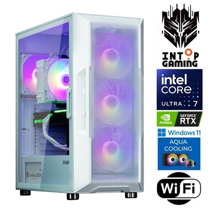 Изображение INTOP AQUA Ultra 7 265KF 16GB DDR5 1TB SSD M.2 NVME+4TB RTX5050 8GB WiFi WIN11Pro