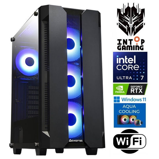 Изображение INTOP AQUA Ultra 7 265KF 16GB DDR5 1TB SSD M.2 NVME+4TB RTX5050 8GB WiFi WIN11Pro