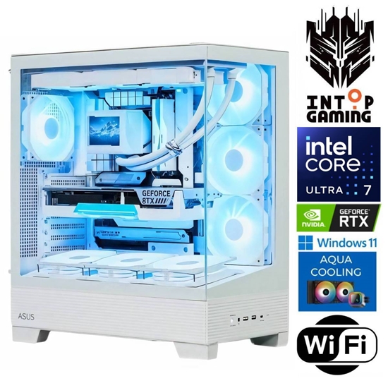 Изображение INTOP AQUA Ultra 7 265KF 16GB DDR5 1TB SSD M.2 NVME+4TB RTX5060 8GB WiFi WIN11Pro