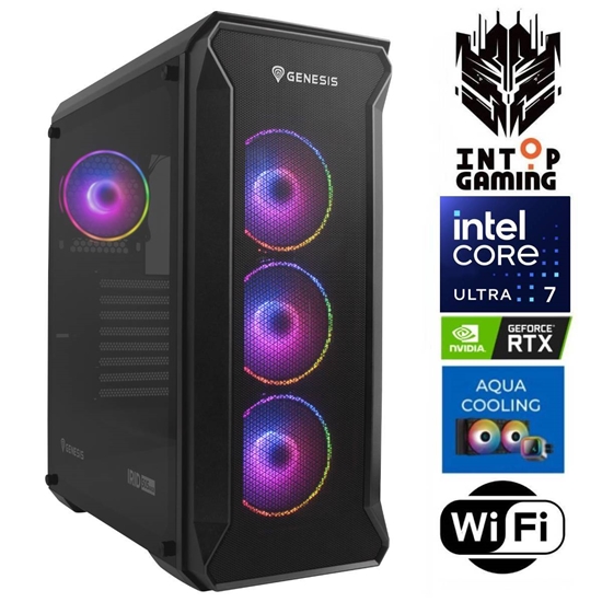 Изображение INTOP AQUA Ultra 7 265KF 16GB DDR5 1TB SSD M.2 NVME+4TB RTX5070 12GB WiFi no-OS