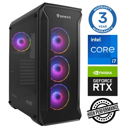 Attēls no INTOP i7-12700F 16GB 1TB SSD M.2 NVME+4TB RTX5060Ti 16GB no-OS