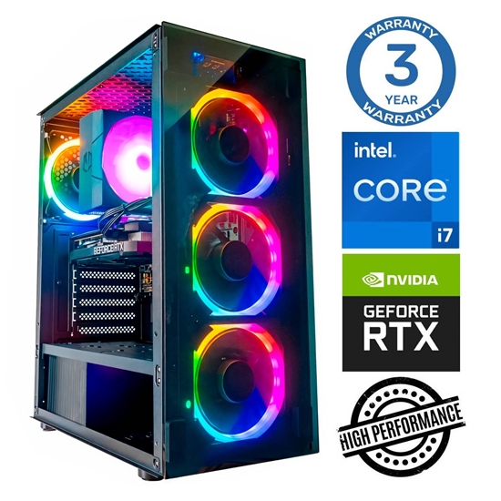 Picture of INTOP i7-12700F 32GB DDR5 500SSD M.2 NVME+4TB RTX5050 8GB no-OS