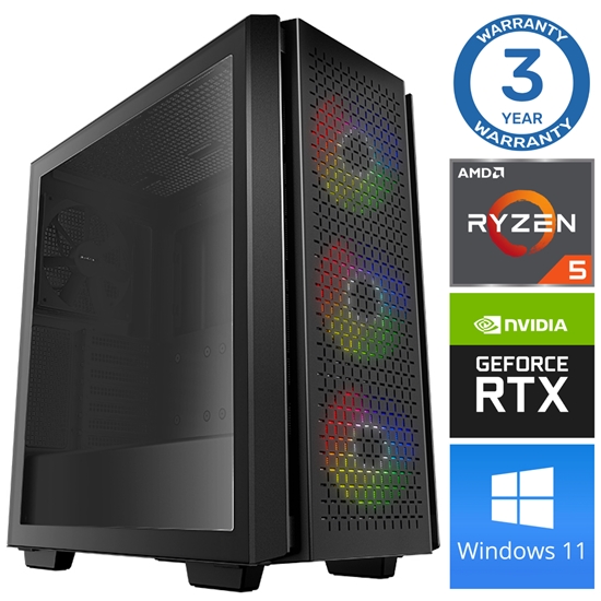 Изображение INTOP Ryzen 5 5600X 32GB 240SSD M.2 NVME+4TB RTX5050 8GB WIN11Pro