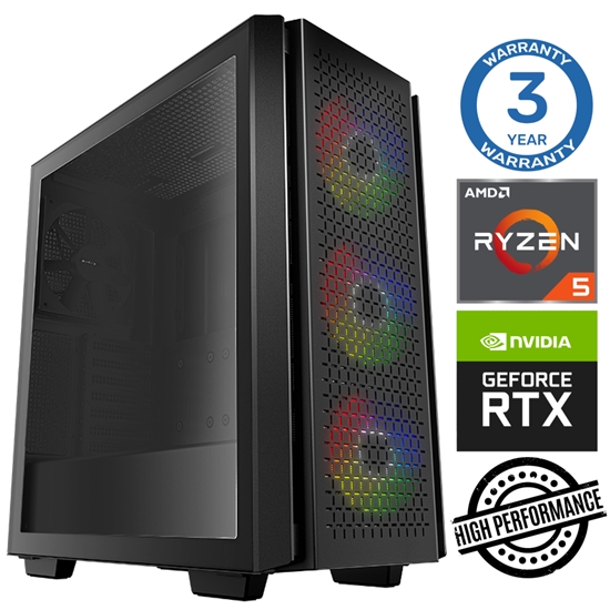 Изображение INTOP Ryzen 5 5600X 32GB 240SSD M.2 NVME+4TB RTX5060Ti 16GB no-OS