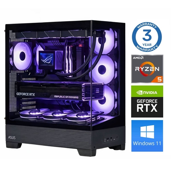 Picture of INTOP Ryzen 5 7500F 64GB DDR5 1TB SSD M.2 NVME+4TB RTX5060 8GB WIN11