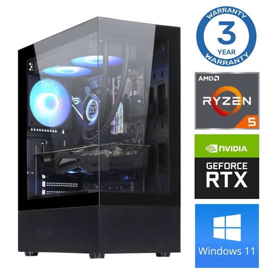 Изображение INTOP Ryzen 5 7500X3D 16GB DDR5 1TB SSD M.2 NVME+4TB RTX5060Ti 8GB WIN11Pro