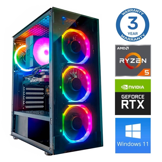 Изображение INTOP Ryzen 5 7500X3D 16GB DDR5 1TB SSD M.2 NVME+4TB RTX5070 12GB WIN11