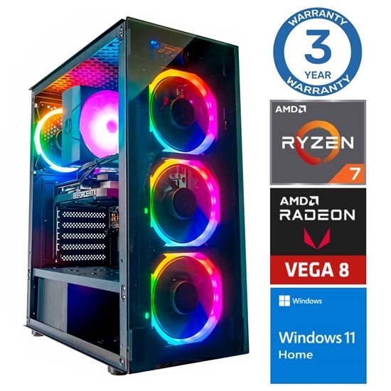 Picture of INTOP Ryzen 7 5700G 16GB 1TB SSD M.2 NVME+4TB Radeon RX Vega 8 WIN11
