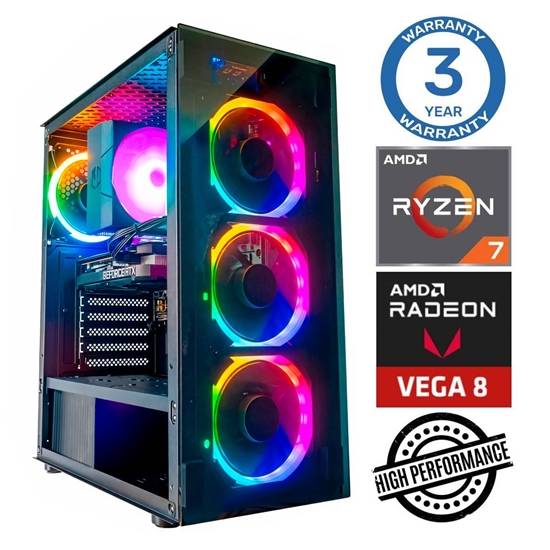 Picture of INTOP Ryzen 7 5700G 8GB 500SSD M.2 NVME+4TB Radeon RX Vega 8 no-OS