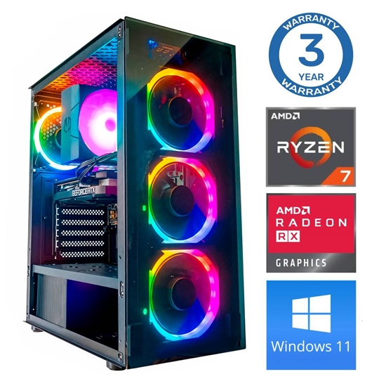 Picture of INTOP Ryzen 7 5700X 32GB 500SSD M.2 NVME+4TB RX580 8GB WIN11