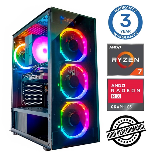 Picture of INTOP Ryzen 7 5700X 64GB 1TB SSD M.2 NVME+4TB RX580 8GB no-OS