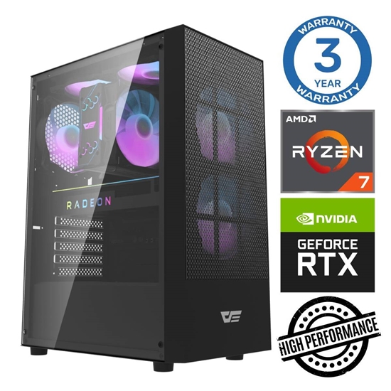 Picture of INTOP Ryzen 7 7700X 64GB DDR5 2TB SSD M.2 NVME+4TB RTX5060 8GB no-OS