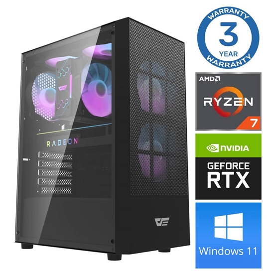Picture of INTOP Ryzen 7 7700X 64GB DDR5 2TB SSD M.2 NVME+4TB RTX5060 8GB WIN11