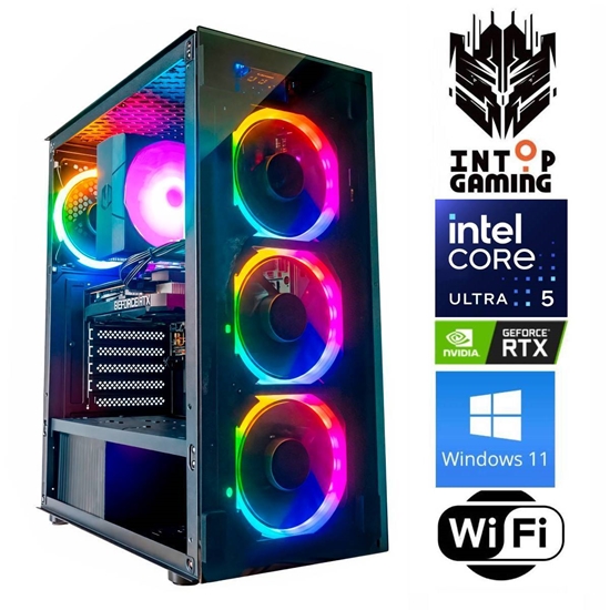 Picture of INTOP Ultra 5 245KF 32GB DDR5 250SSD M.2 NVME+4TB RTX5060Ti 16GB WiFi WIN11Pro