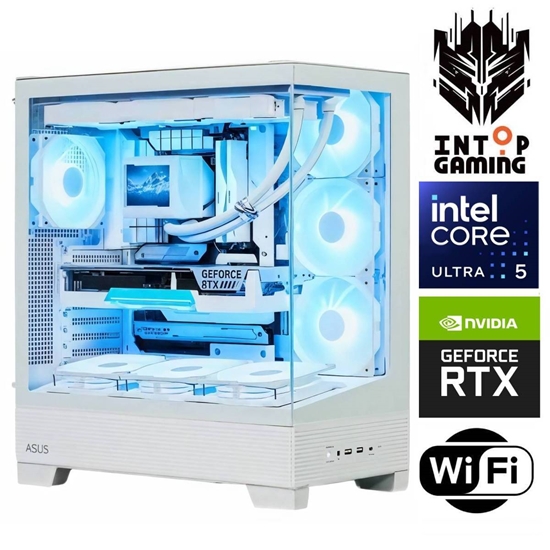 Picture of INTOP Ultra 5 245KF 64GB DDR5 1TB SSD M.2 NVME+4TB RTX5060Ti 8GB WiFi no-OS