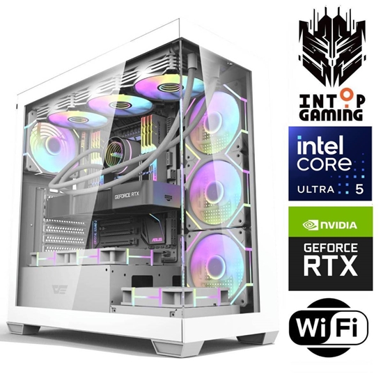 Picture of INTOP Ultra 5 245KF 64GB DDR5 1TB SSD M.2 NVME+4TB RTX5060Ti 8GB WiFi WIN11