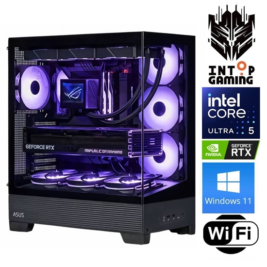 Picture of INTOP Ultra 5 245KF 64GB DDR5 1TB SSD M.2 NVME+4TB RTX5070 12GB WiFi WIN11
