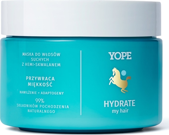 Изображение Yope Hydrate My Hair maska do wosów suchych z hemi-skwalanem 250ml