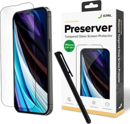 Изображение Jcpal SZKO HARTOWANE IPHONE 14 JCPAL PRESERVER GLASS SCREEN + RYSIK
