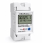 Изображение Jednofazowy elektroniczny licznik zużycia energii na szynę DIN | RESET | licznik okresowy i stały | 230V | 60A | LCD | LED | 2P 