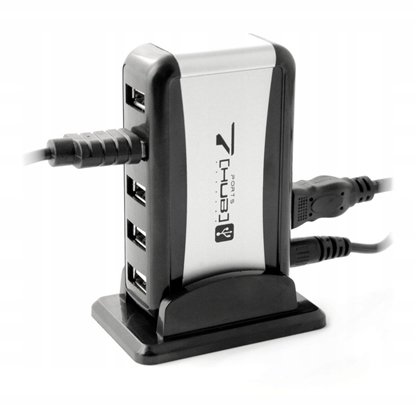 Attēls no K462A HUB 2.0 USB 7 PORT + ZASILACZ NEW