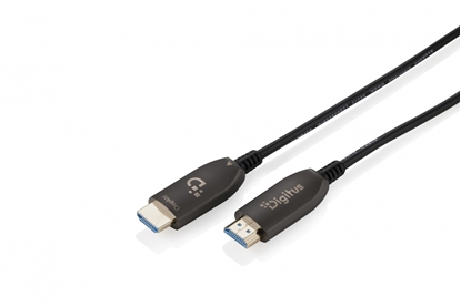 Attēls no Kabel połączeniowy hybrydowy HDMI AOC | HDMI-A męski-męski | HDMI 2.1 | UHD-2 8K@60Hz | 48Gbps |HDR, eARC, HDCP 2.2, CEC | 90m
