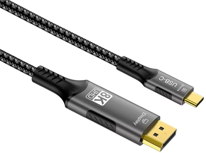 Attēls no Kabel PremiumCord kabel USB-C na DisplayPort DP1.4 8K@60Hz a 4k@120Hz 2m