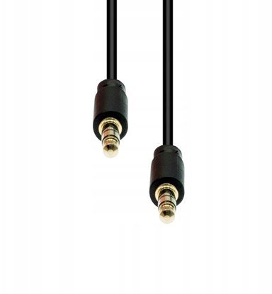Picture of Kabel ProXtend Mini-Jack 3-Pin Slim Cable M-M Black 2M