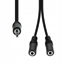 Изображение Kabel ProXtend Mini-Jack 3-Pin to 2x 2-Pin Cable M-F Black 20cm
