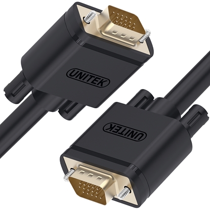 Изображение Kabel Unitek D-Sub (VGA) - D-Sub (VGA) 15m czarny (Y-C507G)