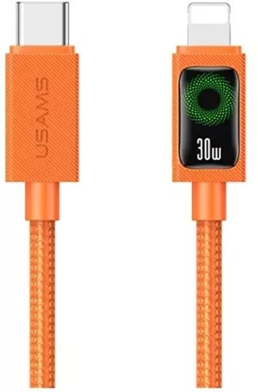 Изображение Kabel USAMS SJ774 PD 30W USB-C/Lightning 1.2m pomaraczowy