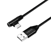 Изображение Kabel USB 2.0 A męski do USB-C męski, kątowy, 0.3m 