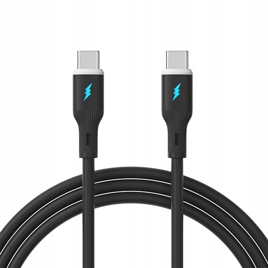 Picture of Kabel USB Akyga USB-C - USB-A 1 m Czarny (AK-USB-67)