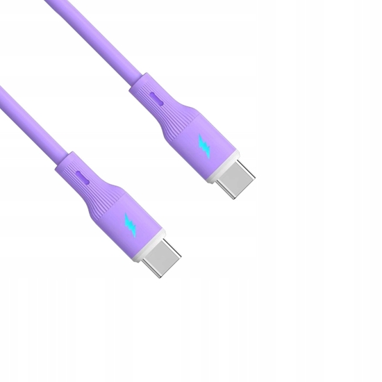Picture of Kabel USB Akyga USB-C - USB-A 1 m Fioletowy (AK-USB-70)