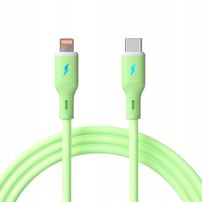 Attēls no Kabel USB Akyga USB-C - USB-A 1 m Zielony (AK-USB-73)