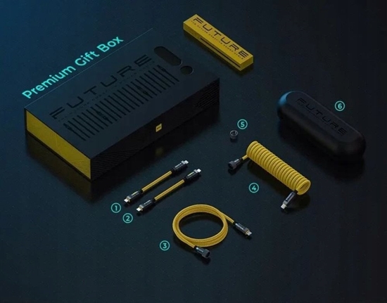 Picture of Kabel USB AOHI Zestaw Kabli USB-C AOHi The Future Creative Power 8 in 1 240W