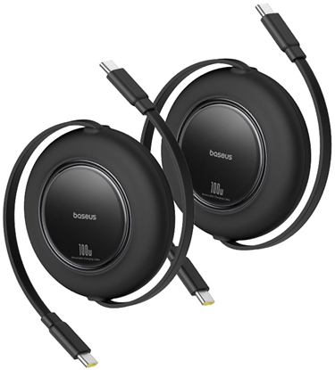 Attēls no Kabel USB Baseus USB-C - USB-C 2 m Czarny (6932172687687)