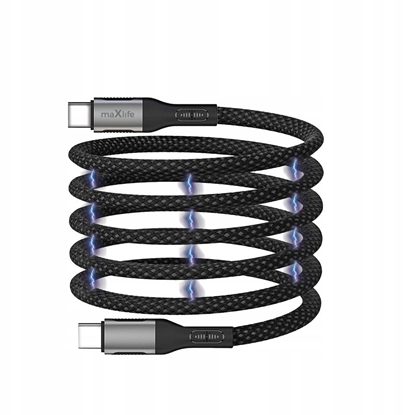 Attēls no Kabel USB Digitus Maxlife MXUC-11 Type C / Type C Magnetic cable 1m