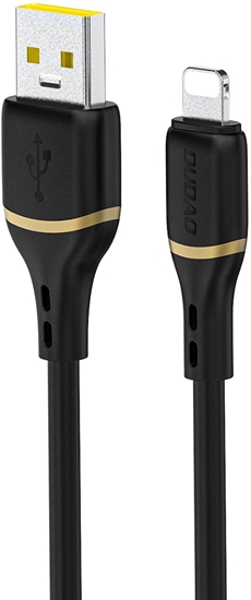 Picture of Kabel USB Dudao Kabel Dudao L25L 30W USB-A - Lightning z oplotem z mikkiego silikonu Lightning 1m - czarny