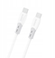 Изображение Kabel USB Dudao Kabel Dudao L25SC 60 W USB-C - USB-C z mikkim silikonowym oplotem 1 m - biay