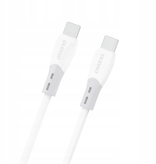 Picture of Kabel USB Dudao Kabel Dudao L25SC 60 W USB-C - USB-C z mikkim silikonowym oplotem 2 m - biay