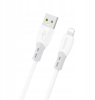 Picture of Kabel USB Dudao Kabel Dudao L25SL 30 W USB-A - Lightning z mikkim silikonowym oplotem 1 m - biay