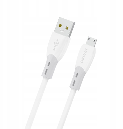 Picture of Kabel USB Dudao Kabel Dudao L25SM 3 A USB-A - micro USB z mikkim silikonowym oplotem 1 m - biay