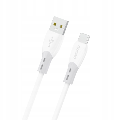 Picture of Kabel USB Dudao Kabel Dudao L25ST 5 A USB-A - USB-C z mikkim silikonowym oplotem 1 m - biay