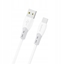 Изображение Kabel USB Dudao Kabel Dudao L25ST 5 A USB-A - USB-C z mikkim silikonowym oplotem 1 m - biay