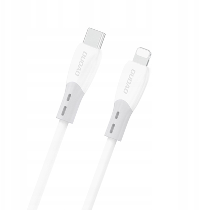 Picture of Kabel USB Dudao Kabel Dudao L25SX 30 W USB-C - Lightning z mikkim silikonowym oplotem 1 m - biay