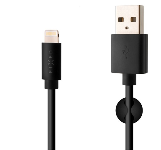 Изображение Kabel USB Fixed USB-A - Lightning 2 m Czarny (FIXD-UL2M-BK)